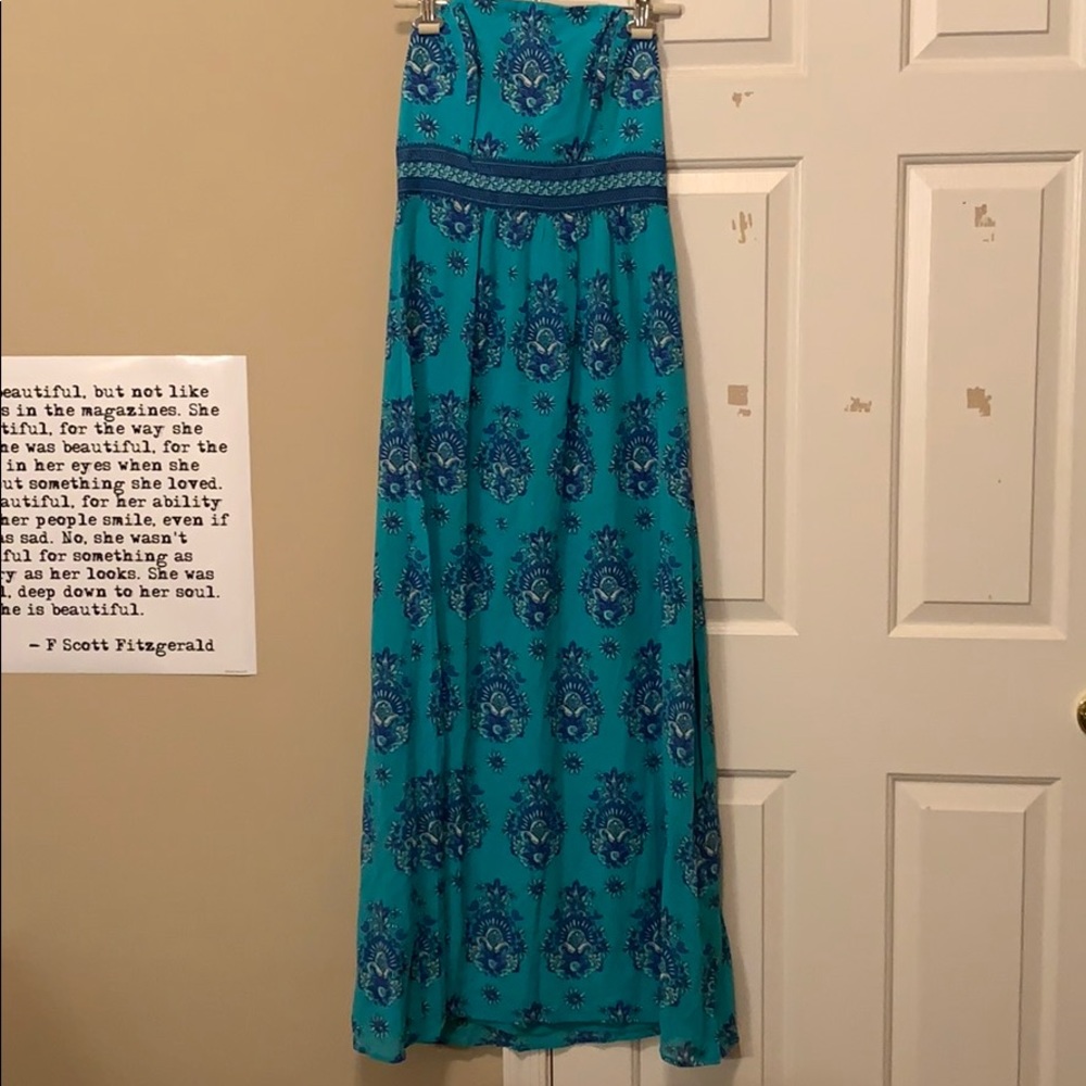 Vineyard Vines Strapless Maxi Dress
